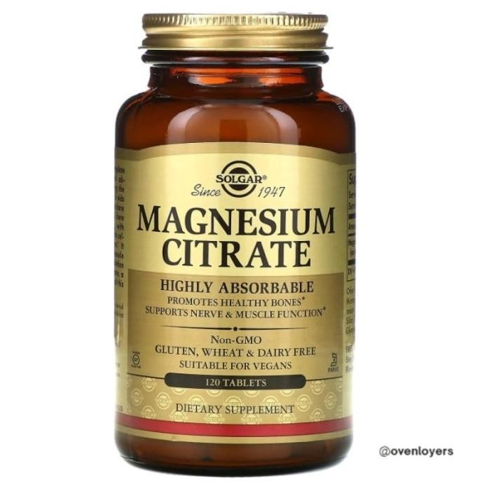 Solgar Magnesium Citrate 120 Tablets