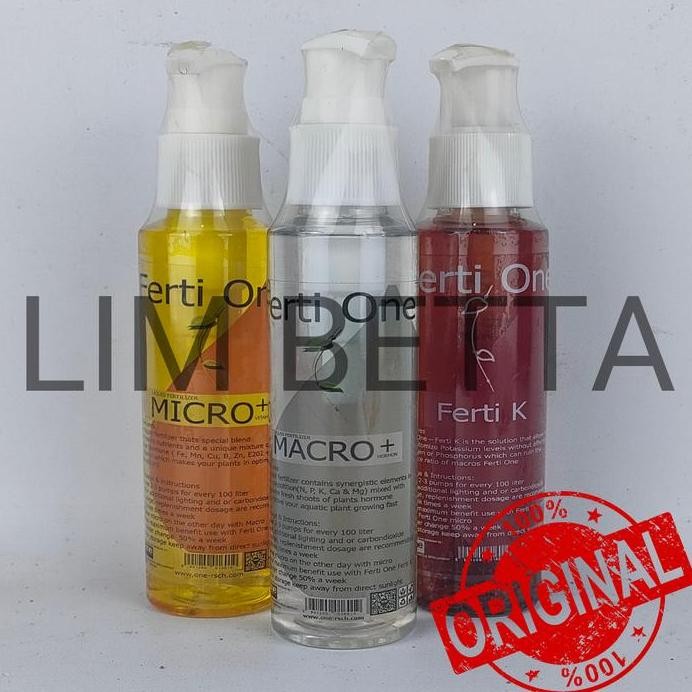 Terlaris ( 3 In 1 ) Paket Pupuk Cair Ferti One / Pupuk Cair Aquarium Aquascape