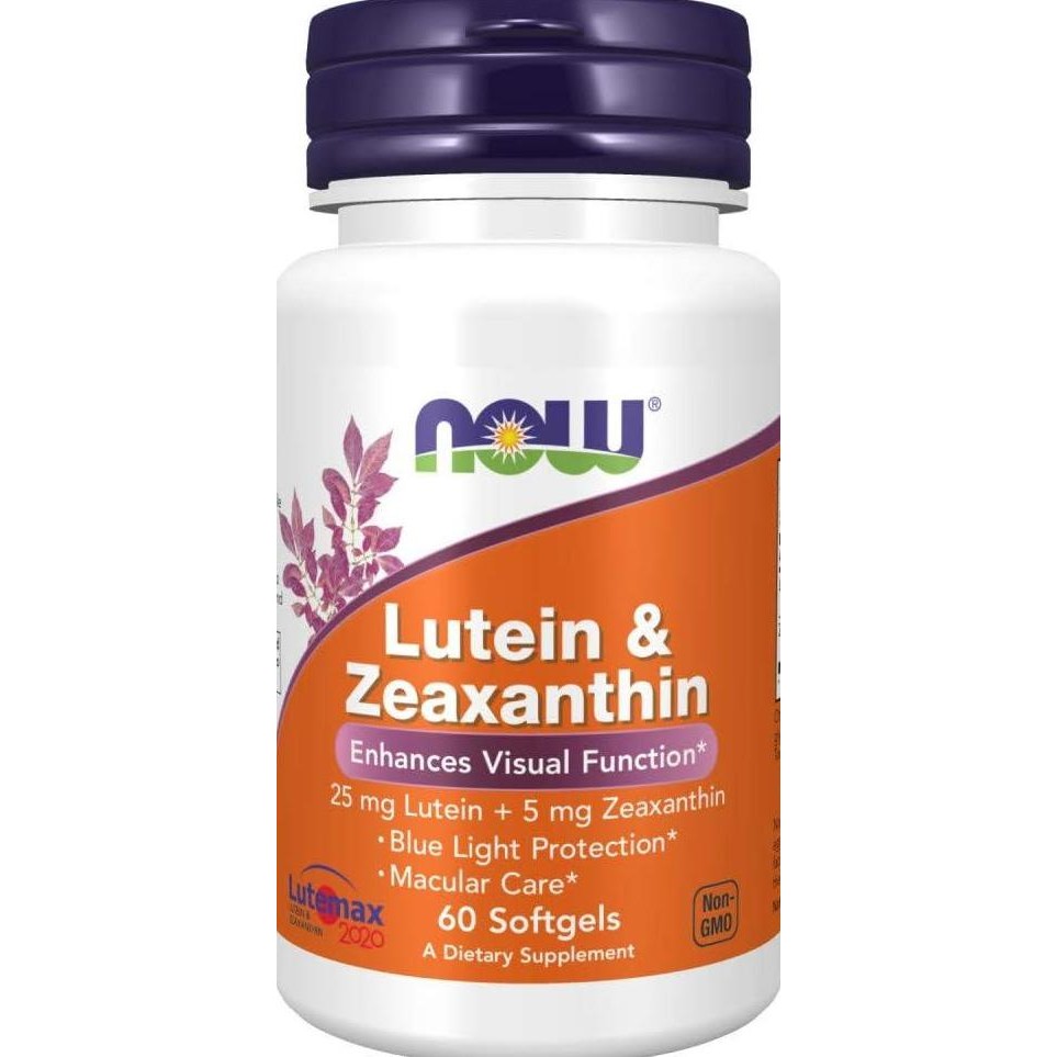 Now Supplements Lutein & Zeaxanthin 25 Mg Lutein 5 Mg Zeaxanthin