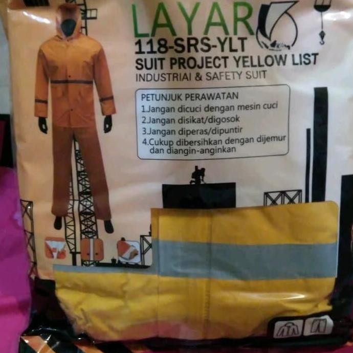 ready Jas Hujan Suit Project Blue Navy Merk Layar 118-SRS-B-LT