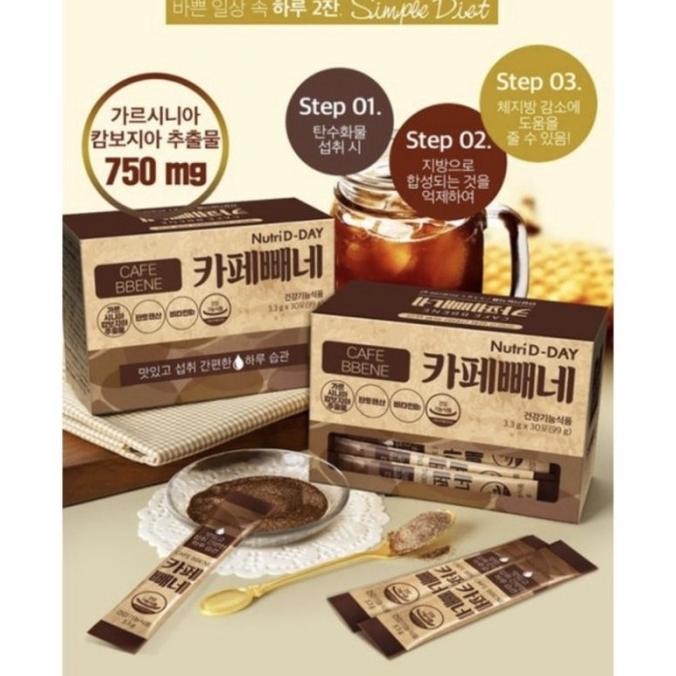 

[10 Sachet] Nutri D-Day Diet Coffee Cafe Bbene Korea/ Kopi Diet