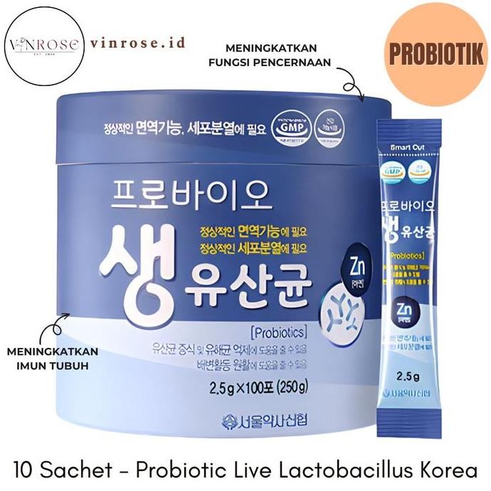 [10 Sachet] Probiotic Live Lactobacillus Korea/ Probiotik