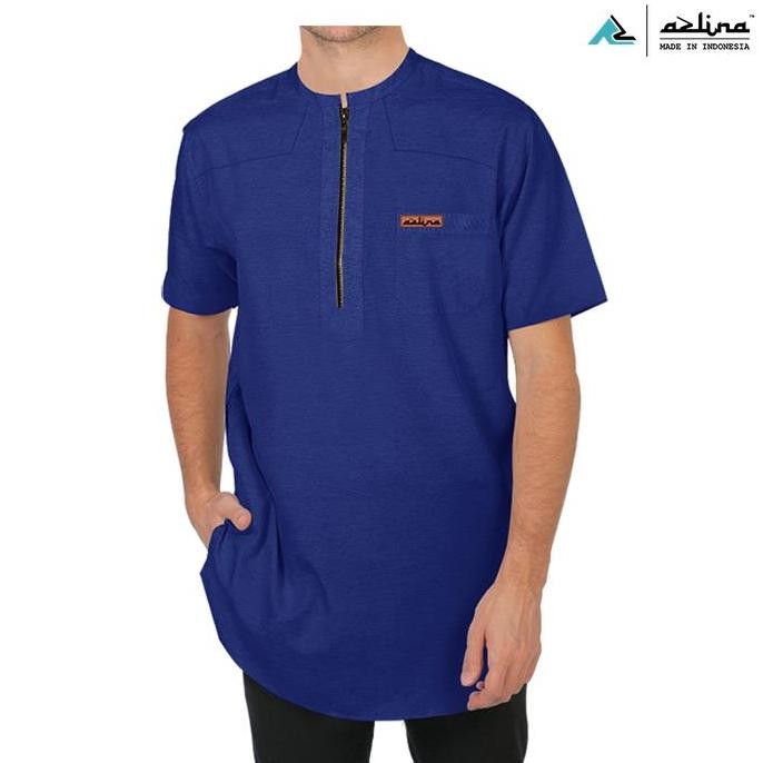 KOKO PRIA MODEL ZIPPER RESLETING DEPAN KEKINIAN FASHION MUSLIM