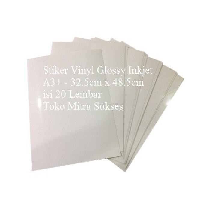 

KA Stiker Vinyl Glossy Inkjet A3+ - 32.5cm x 48.5cm