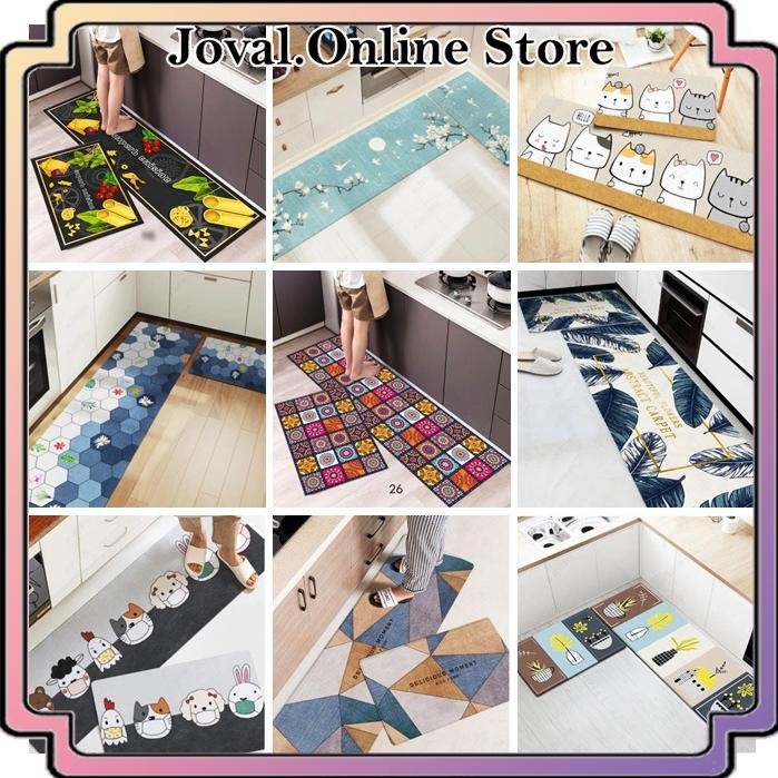 ( 1 SET 2 PCS ) KESET KAKI ANTI SLIP/ KESET DAPUR ANTI SLIP / FLOOR MAT