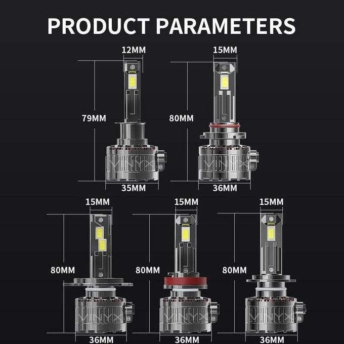 . Lampu Utama Mobil LED Vinyx V5 Foglamp H11 55 Watt