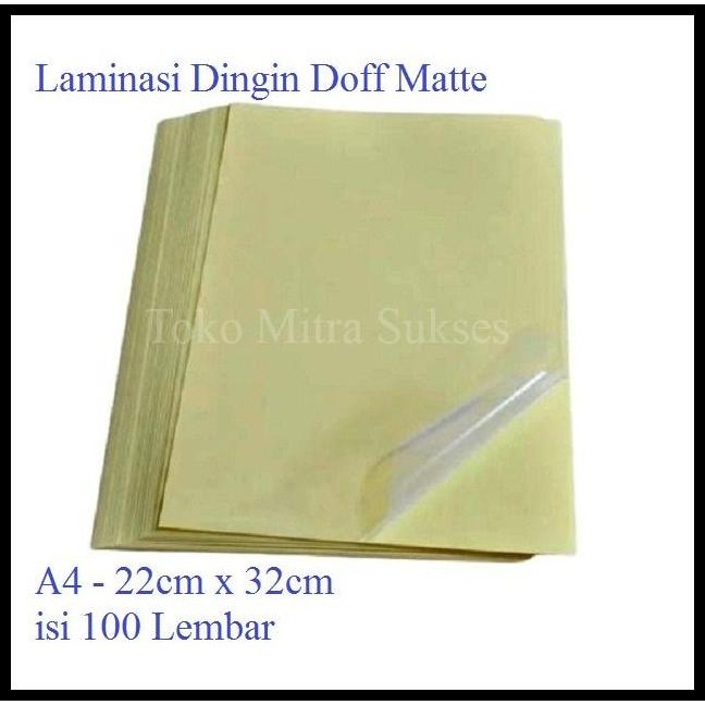 

Terlaris Stiker Laminating Dingin Glossy & Doff A4 Good Quality
