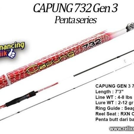 

Terlaris Joran Relix Nusantara Capung 732 Gen 3 Penta Series