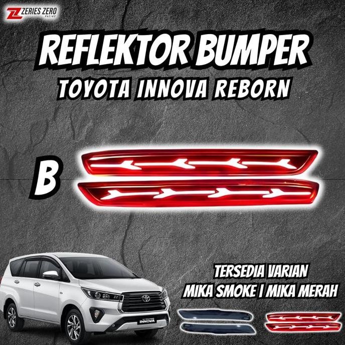 Grosir Lampu Reflektor Bumper Innova Reborn 2016 - 2024 Mika Merah Mika Smoke