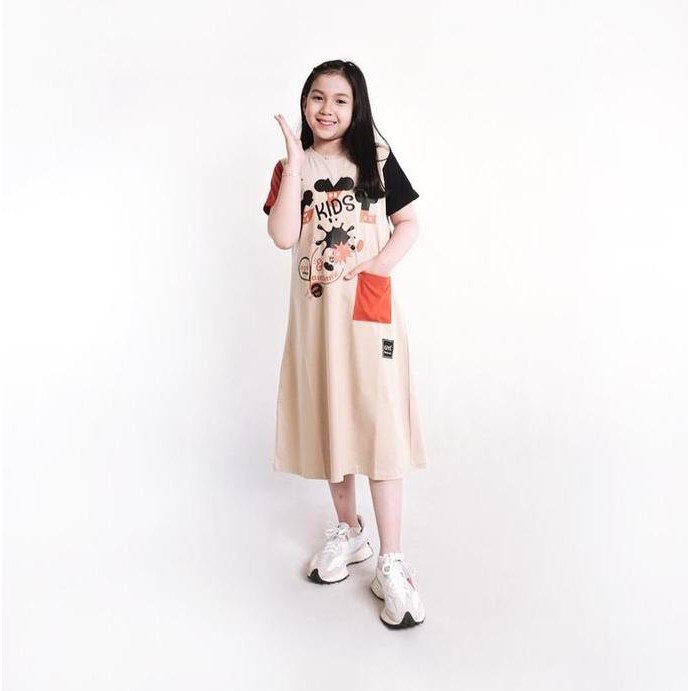 Tersedia Gyl Kids Baju anak perempuan cewek Tunik drees daster keren katun combed 20s kekinian lucu 
