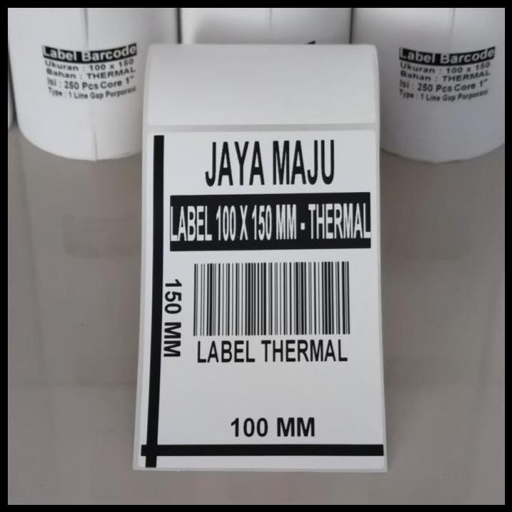 

Terlaris Label Barcode 100 X 150 Mm Kertas Sticker Thermal Transfer 100X150 Mm Good Quality