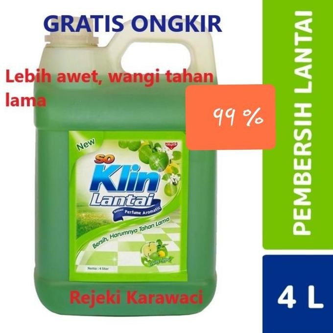 BEST SO KLIN LANTAI JERIGEN 4 LITER WINGS SOKLIN LANTAI 4 L