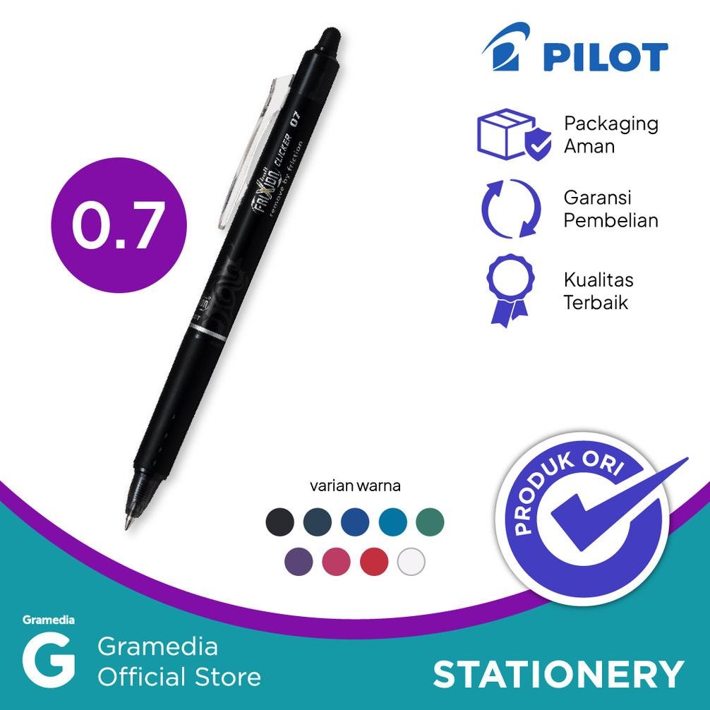 

Pilot Ballpen Frixion Clicker Blrt Fr 07 Black