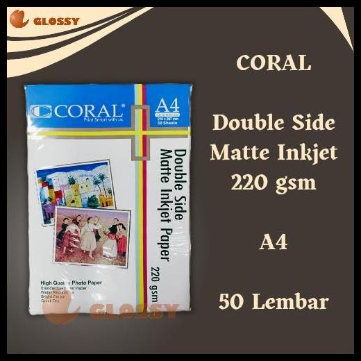 

Terlaris Coral Double Side Matte Inkjet Paper 220 Gsm Good Quality