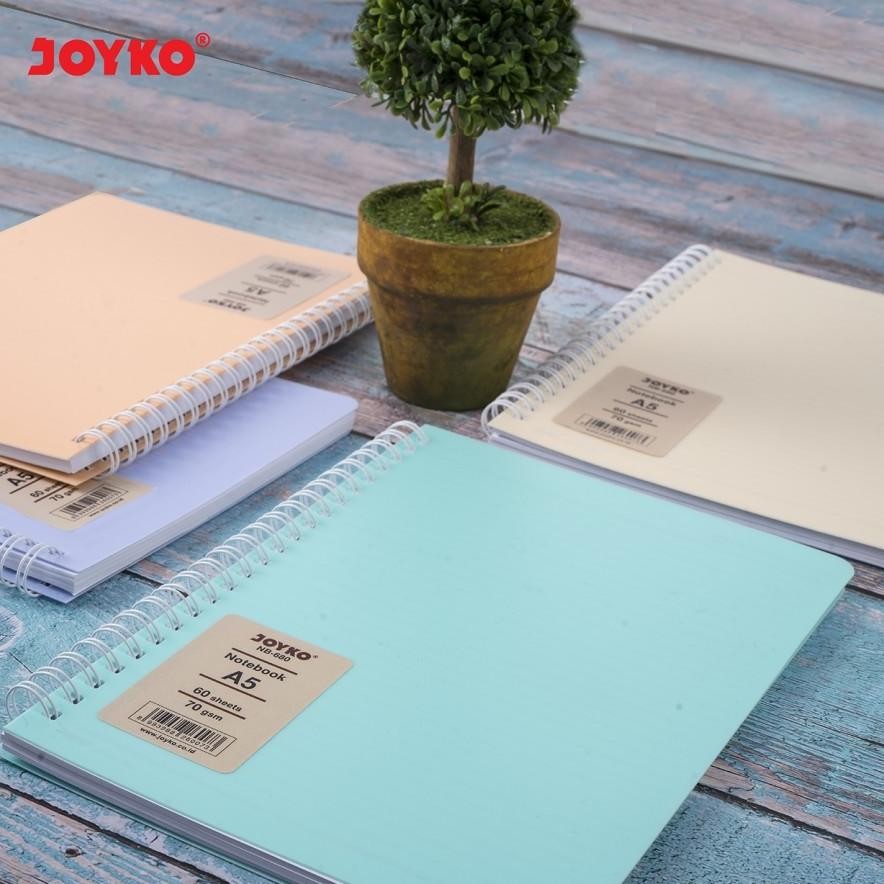 

If56 Cq37 Dh-68 Notebook A5 Spiral Buku Catatan Nb680 Pastel Color / Diary Agenda Bergaris Joyko Nb-680 60 Sheets Premium Termurah If56