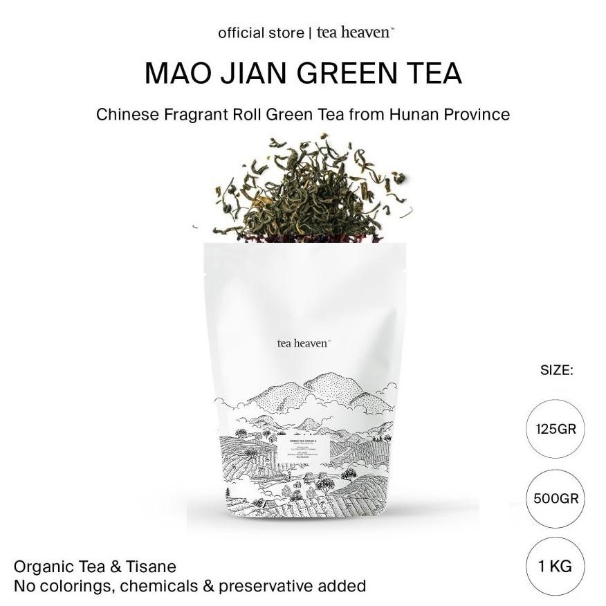

Paling dicari Mao Jian Fragrant Chinese Green Tea Teh Hijau Cina Premium Organik