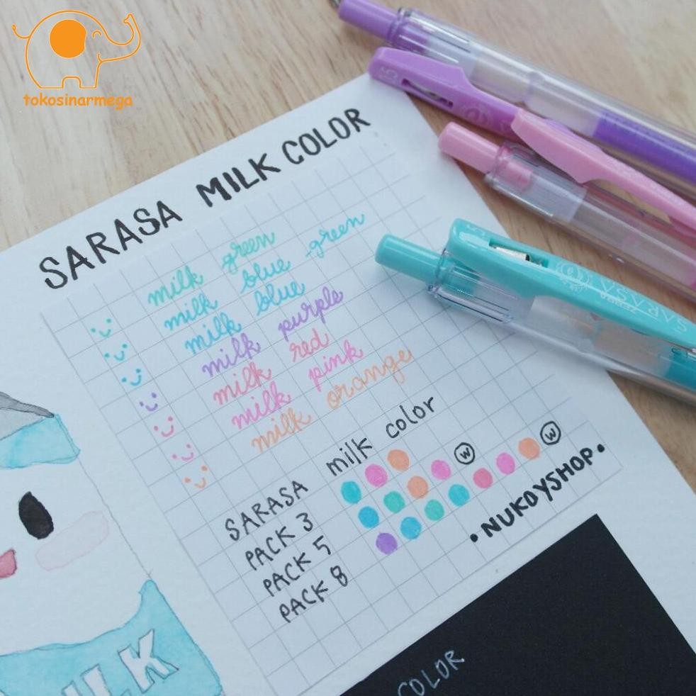 

Tr24 Ul-64 Tg-342 Zebra Pulpen Gel Sarasa Clip Milky Series 0,5Mm Sale Murah Tr24