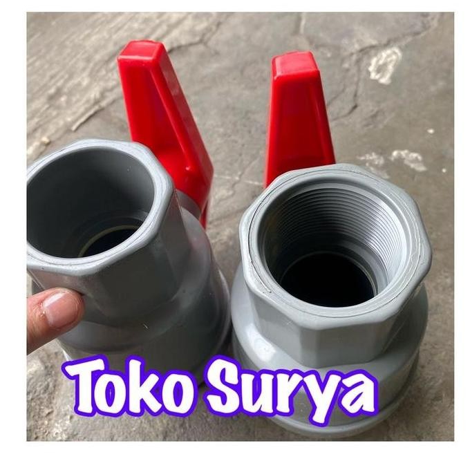Sale Ball Valve 11/2" ( Satu Setengah Inch )Stop Kran 11/2" Ball Valve Pvc 11/2" Stop Kran 11/2" Kdj