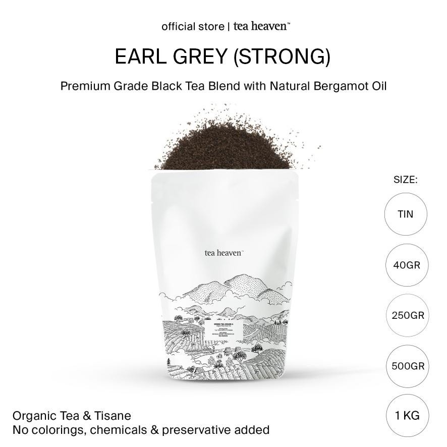 

Paling dicari Tea Heaven Earl Grey Strong Black Tea Premium 100%