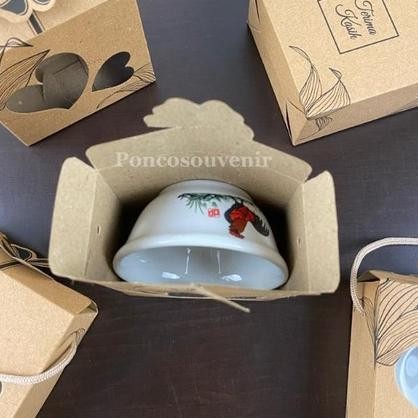 50 Pcs + Tali Box Kemasan Mangkok Kemasan Mangkok Ayam Mini Rustic