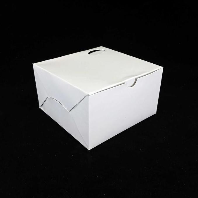 Spesial Box Kotak Tebal Snack Putih Polos 12*16 100 Pcs/Pak