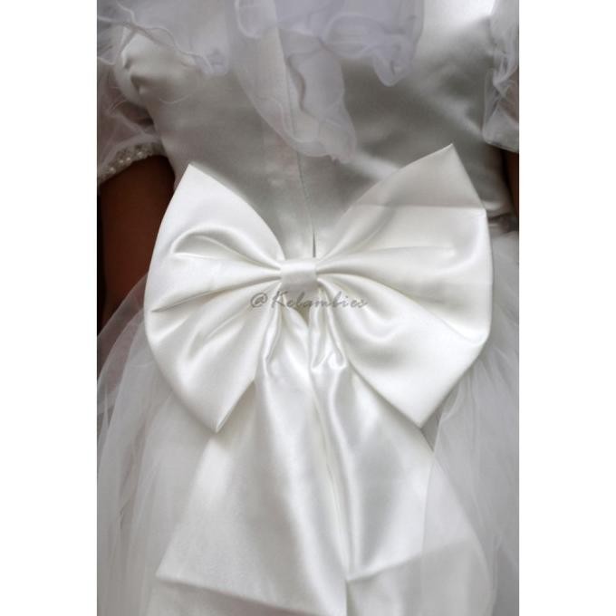 Baju Pesta Ulang Tahun Anak Perempuan Gaun Putih 3-9 Tahun Import Promo