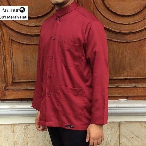 KOKO HAIBAH FASHION MUSLIM KOKO HABAIB PREMIUM KATUN KOKO MERAH HATI
