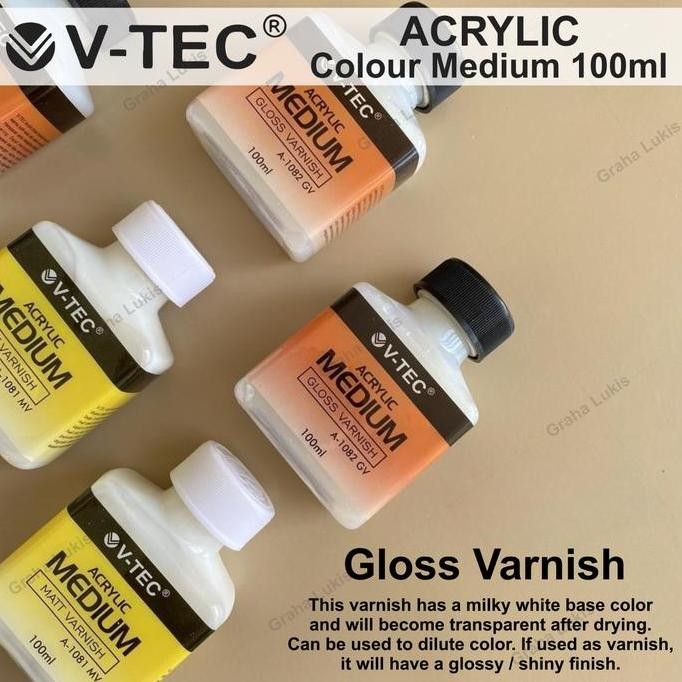 

ready !!! V-TEC Acrylic Medium Gloss / Matt Varnish 100ml