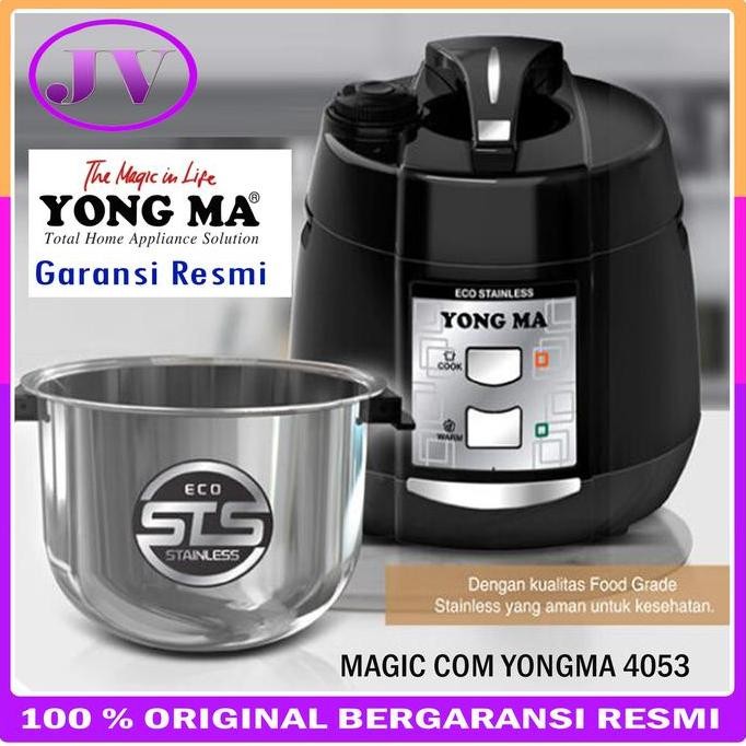 Magic Com Yongma SMC 4053 / Rice Cooker Yong Ma Stainless Steel 2 L