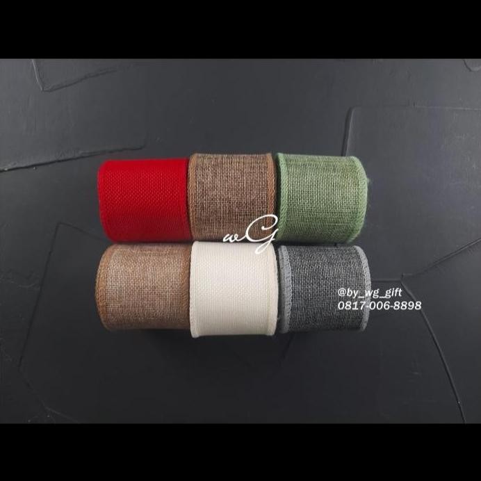 

ready Pita Goni Pinggir Jahit; Lebar 3.8 cm & 6.3 cm; Panjang 5 yard