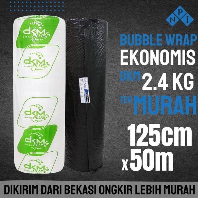 

ready Plastik Bubble Wrap Hitam Bening 50 Meter Bubblewrap DKM Plus Ekonomis