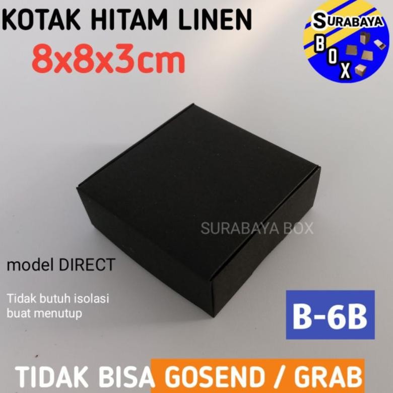 

NEW!!! 36 PCS KOTAK HITAM 8x8x3 LINEN TEMPAT SOUVENIR PILLOW BOX KARDUS BUNGKUS KADO