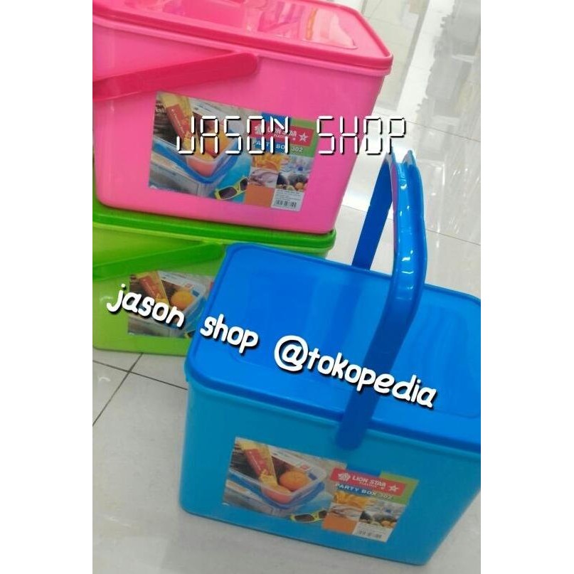 Diskon Party Box 302 Lion Star/Container Box Plastik Lion Star 302