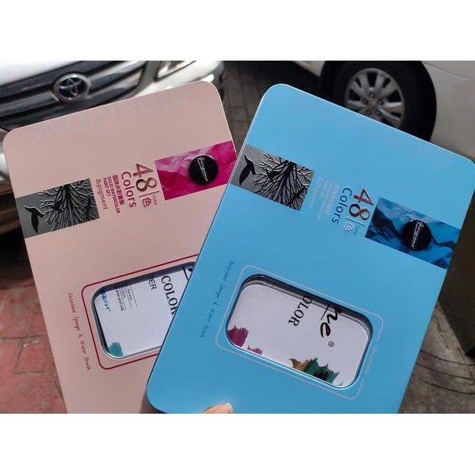 

ready !!! water color giorgione 48 warna tin case set cat air giorgione 48 warna