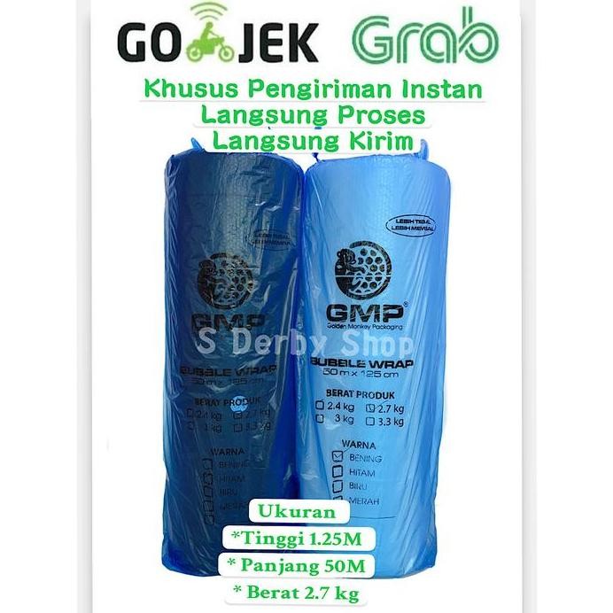 

ready Bubble Wrap Plastik Roll 50m x 125cm Buble Packing GMP