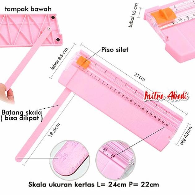 

ALAT PEMOTONG - POTONG KERTAS A4 / A4 PAPER TRIMMER CUTTER PORTABLE