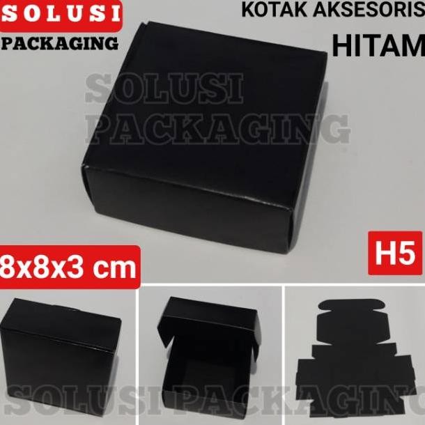 

NEW!!! 36 PCS KOTAK AKSESORIS HITAM 8x8x3/BOX/TEMPAT SOUVENIR/PILLOW BOX/BUNGKUS/KARDUS