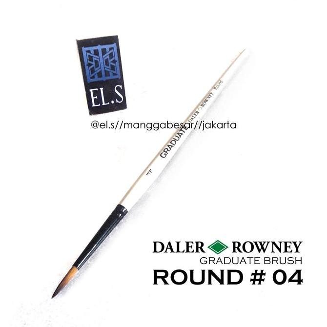 

ready !!! Daler Rowney Graduate Brush Round 4 (Kuas Lukis)