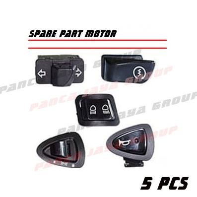 SAKLAR LAMPU TOMBOL SET KLAKSON SEN ON OFF DIMMER STATER MOTOR LISTRIK UWINFLY U-WINFLY NEW BLUE WHA