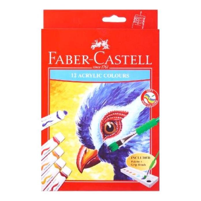 

ready !!! Cat Acrylic Faber Castell Set 12 Warna