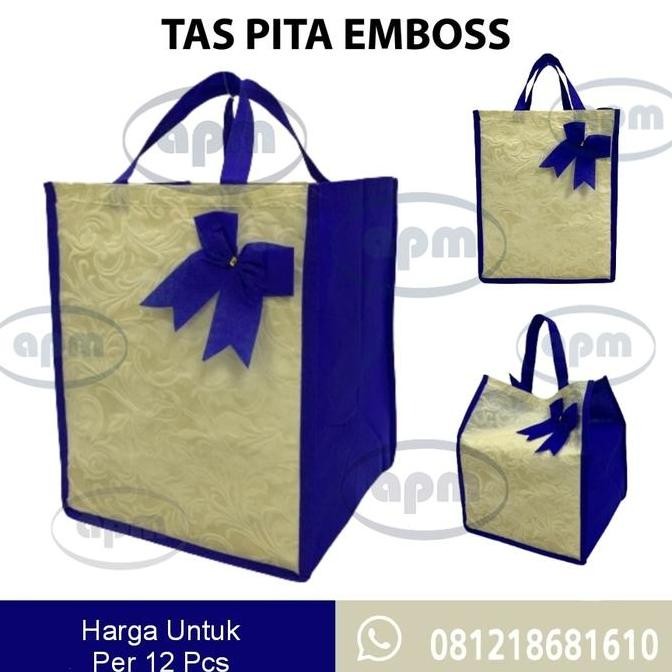 

ready Tas Spunbond Pita Emboss Muat 2 Box Ukuran 20x20 cm / 22x22 cm
