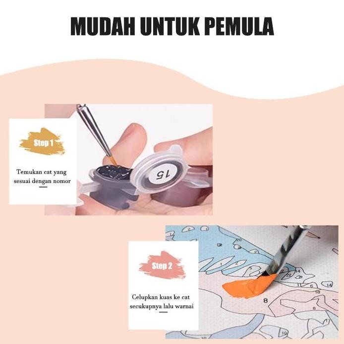 

ready !!! Paint By Number 30x40cm Lukisan Kanvas dengan Bingkai DIY Digital Oil Painting