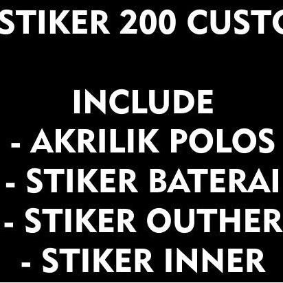 

ready !!! M PAKETAN STIKER CUSTOM 200