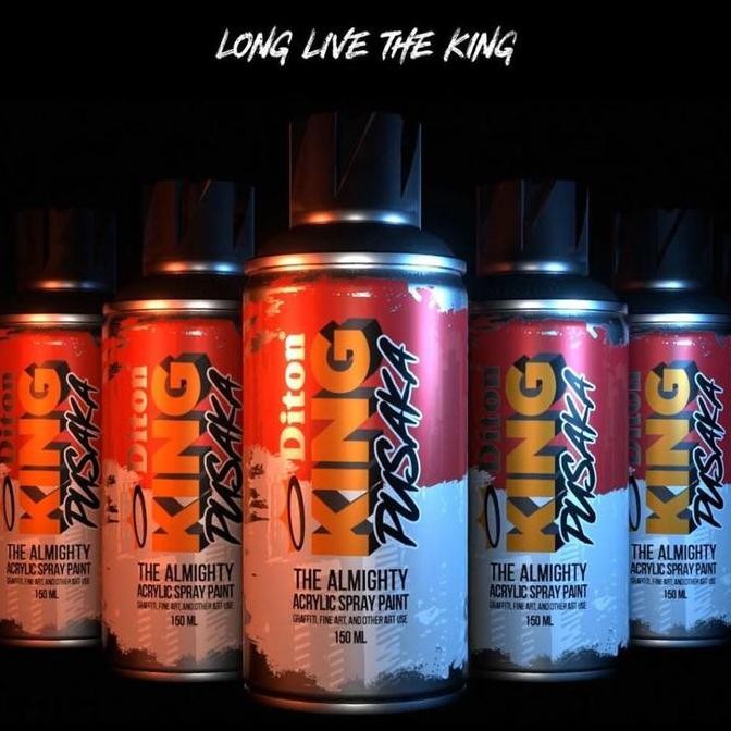 

ready !!! Cat semprot Graffiti Diton King Pusaka 150ml Acrylic Kanvas