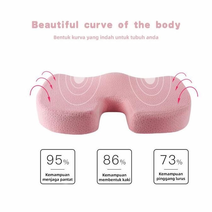 Bantal Duduk Alas Kursi Memory Foam Bantal Ambien Wasir murah