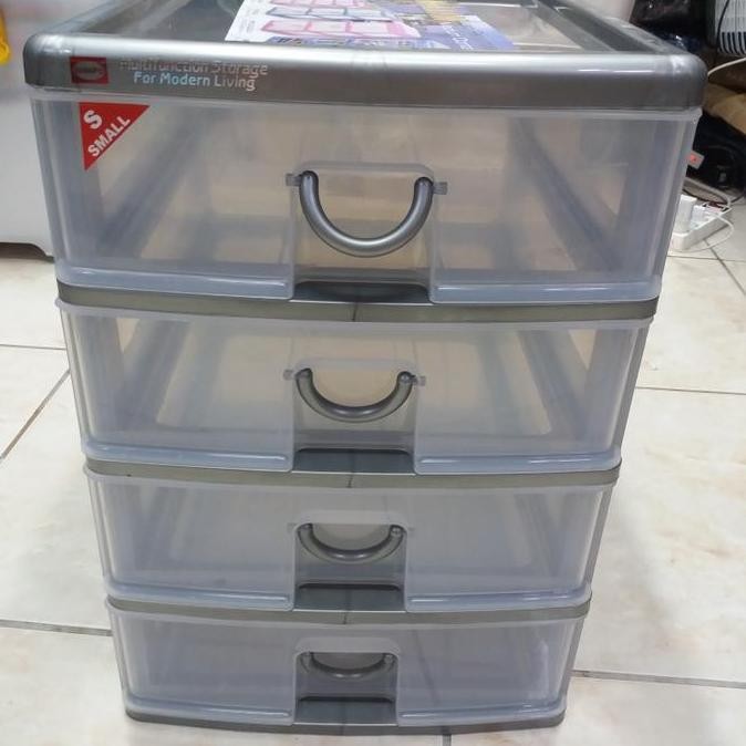 Terjangkau Mini Container 4 Susun Shinpo Sip 355-S4 / Laci 4 Susun Sedang Shinpo