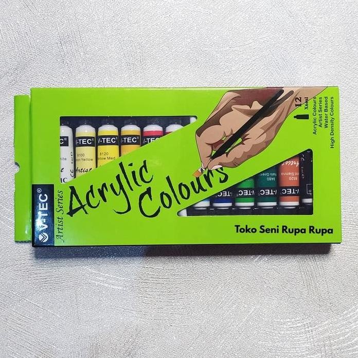 

ready !!! Cat Lukis, Cat akrilik satu set isi 12 tube, cat Acrylic, Cal melukis