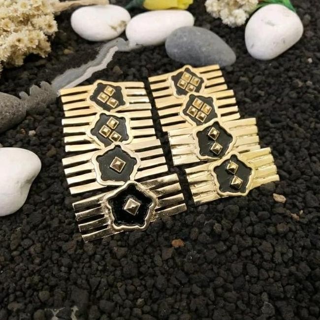 MONOGRAM PANGKAT KERAH PNS ASN 4A 4B 4C 4D GOLD Klip Kerah PROMO TERBATAS