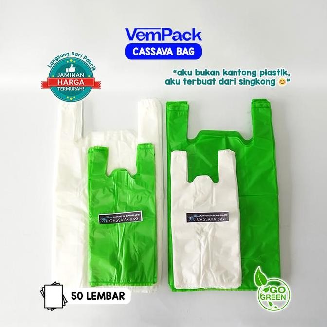 

ready Cassava bag / kantong ramah lingkungan dari singkong uk. 15x32 cm