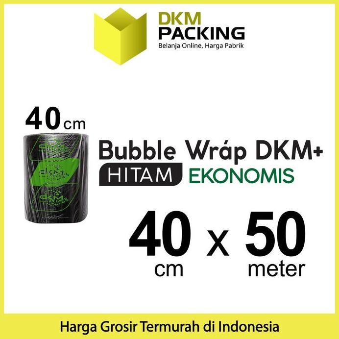 

ready Plastik Bubble Wrap Hitam 50Meter Bubblewrap DKM PLUS EKONOMIS / ROLL